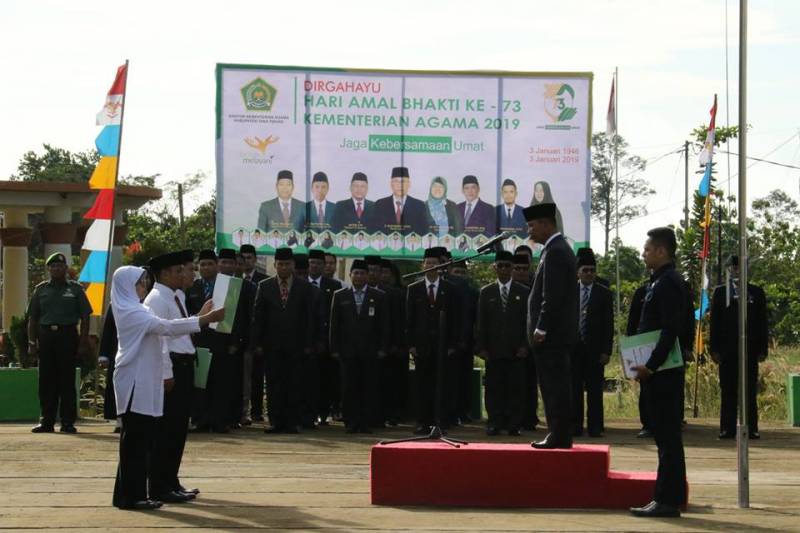 Upacara Peringatan Hari Amal Bhakti (HAB) Kementerian Agama ke 73